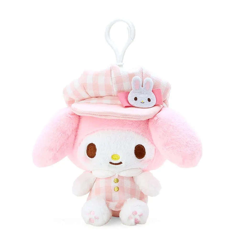 My Melody Gingham Casquette Mascot Clip-On Plush