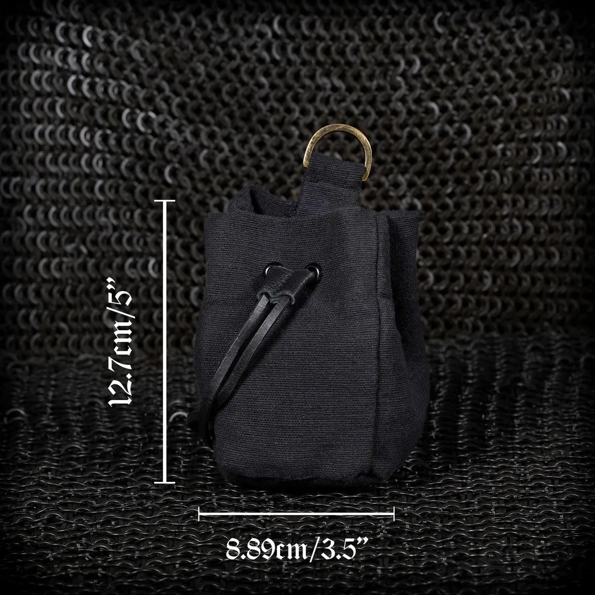 Mythrojan Drawstring Belt Pouch: Medieval Renaissance Bag Costume Accessories Coin Purse