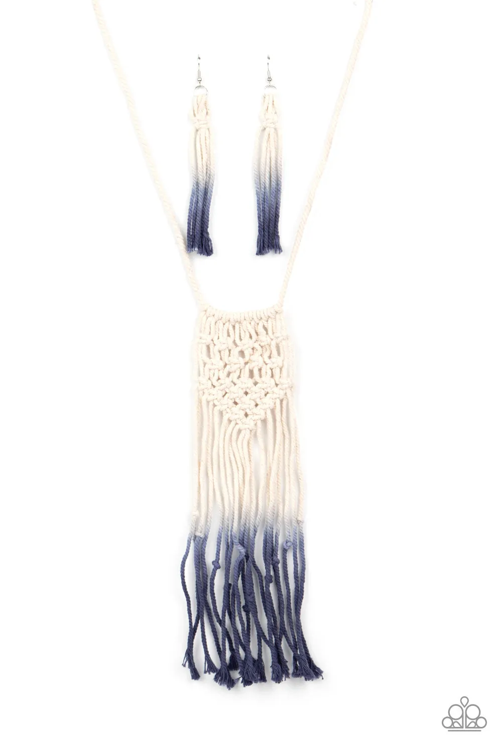 Necklace Surfin The Net - Blue N2042