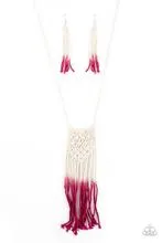 Necklace Surfin The Net - Pink N2049