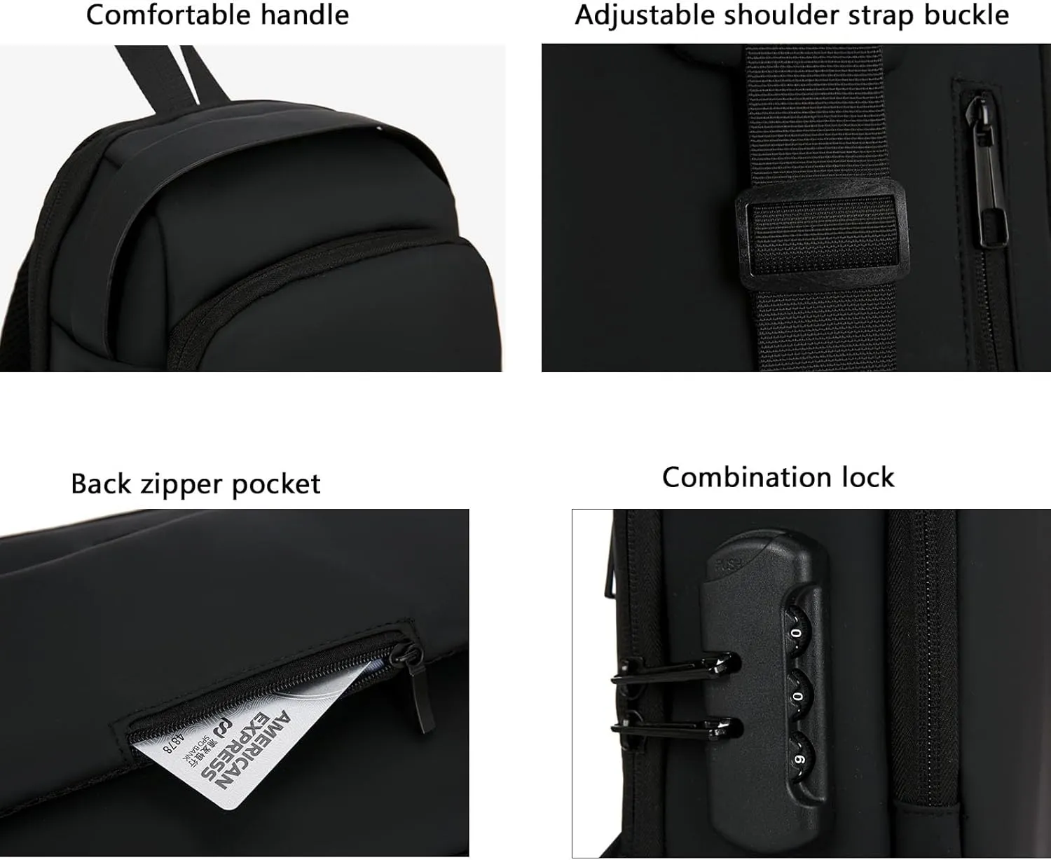 New Carbon Fiber Streamline Anti-Theft Sling Bag, Waterproof USB Charging Sport Sling Shoulder Backpack Crossbody Bag (Dark Blue,one size)