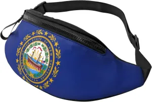 New Hampshire state flag Print Multifunctional Waist Pack -Your Good Companion for Hiking, Traveling Running