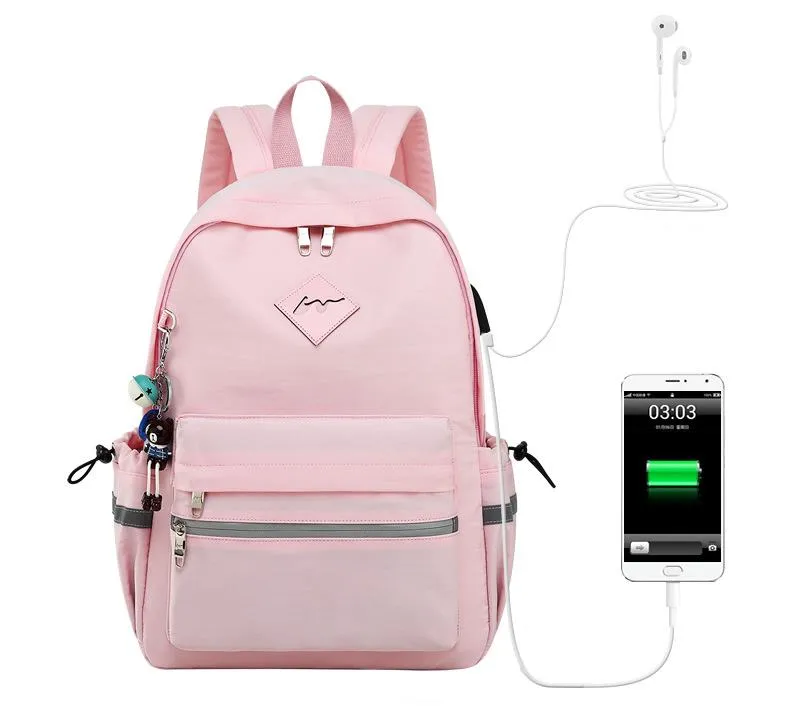 New Women Anti Theft Backpack with USB Charging