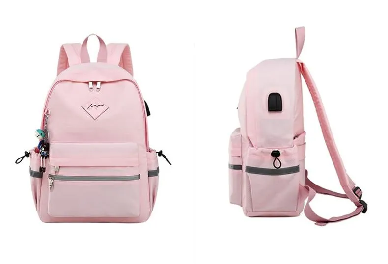 New Women Anti Theft Backpack with USB Charging