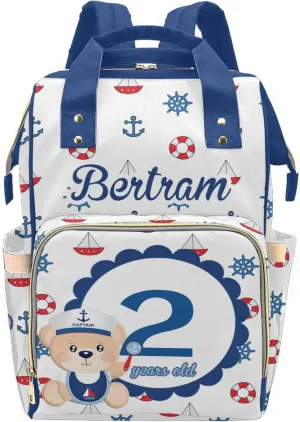 Newcos Name Diaper Bag Backpack Custom Multi-Function Baby Bag Customized Nursing Mommy Backpack with Large Capacity for Mother's Day Birthday