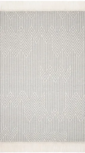 Newton Lt Grey / Ivory Rug NET-02 by Magnolia Home by Joanna Gaines x Loloi