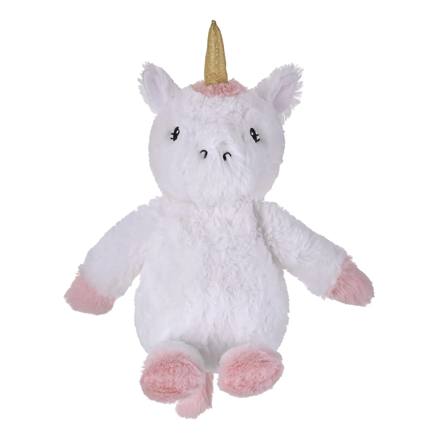 NoJo Carter's Chasing Rainbows - White, Pink and Gold Sparkle Unicorn Super Soft Plush Stuffed Animal