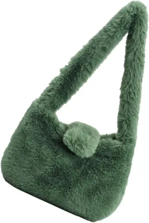 NOLITOY Single Shoulder Bag Women's Fashion Handbag Multi-purpose Outdoor Cosmetics Storage Pouch Green