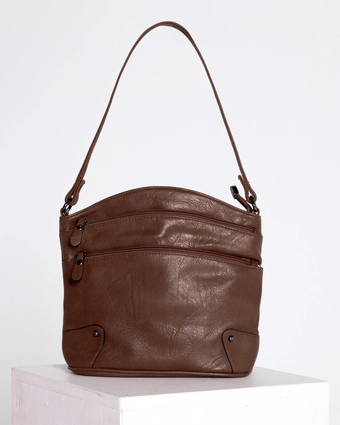 Norbiton Zip Bag - Brown