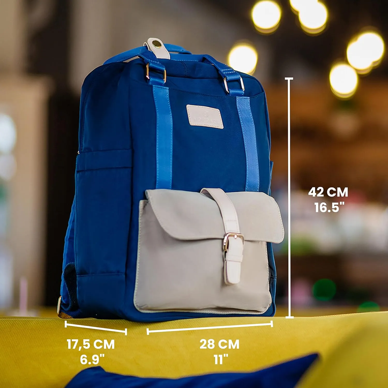 Nordace Eclat Smart Travel Backpack with USB Charging Port, Water Resistant - Light & Durable Laptop Backpack for Everyday, Hiking, Work - 15.6 Inch (Blue)
