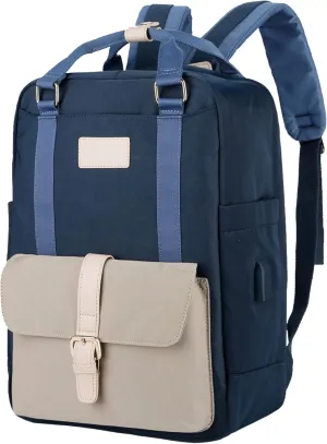 Nordace Eclat Smart Travel Backpack with USB Charging Port, Water Resistant - Light & Durable Laptop Backpack for Everyday, Hiking, Work - 15.6 Inch (Blue)