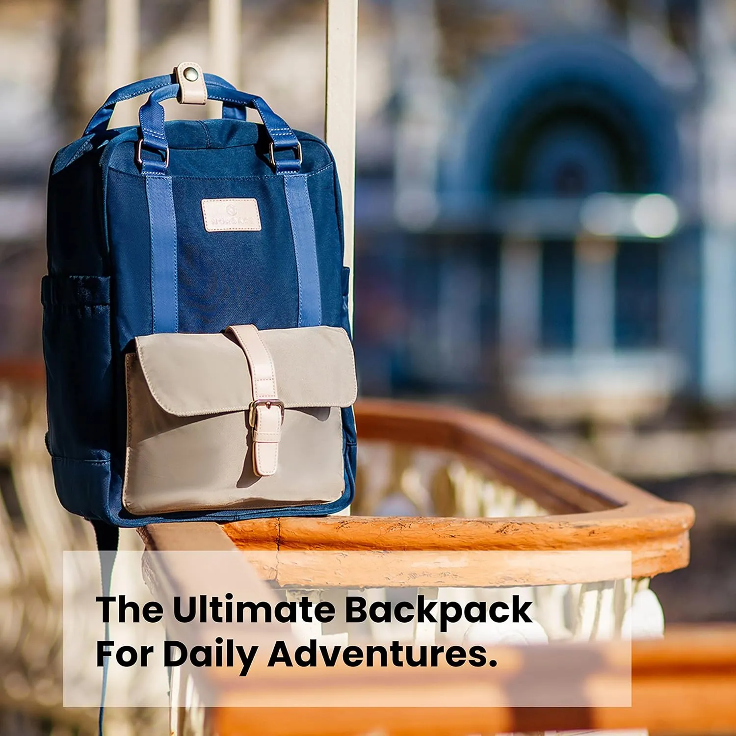 Nordace Eclat Smart Travel Backpack with USB Charging Port, Water Resistant - Light & Durable Laptop Backpack for Everyday, Hiking, Work - 15.6 Inch (Blue)