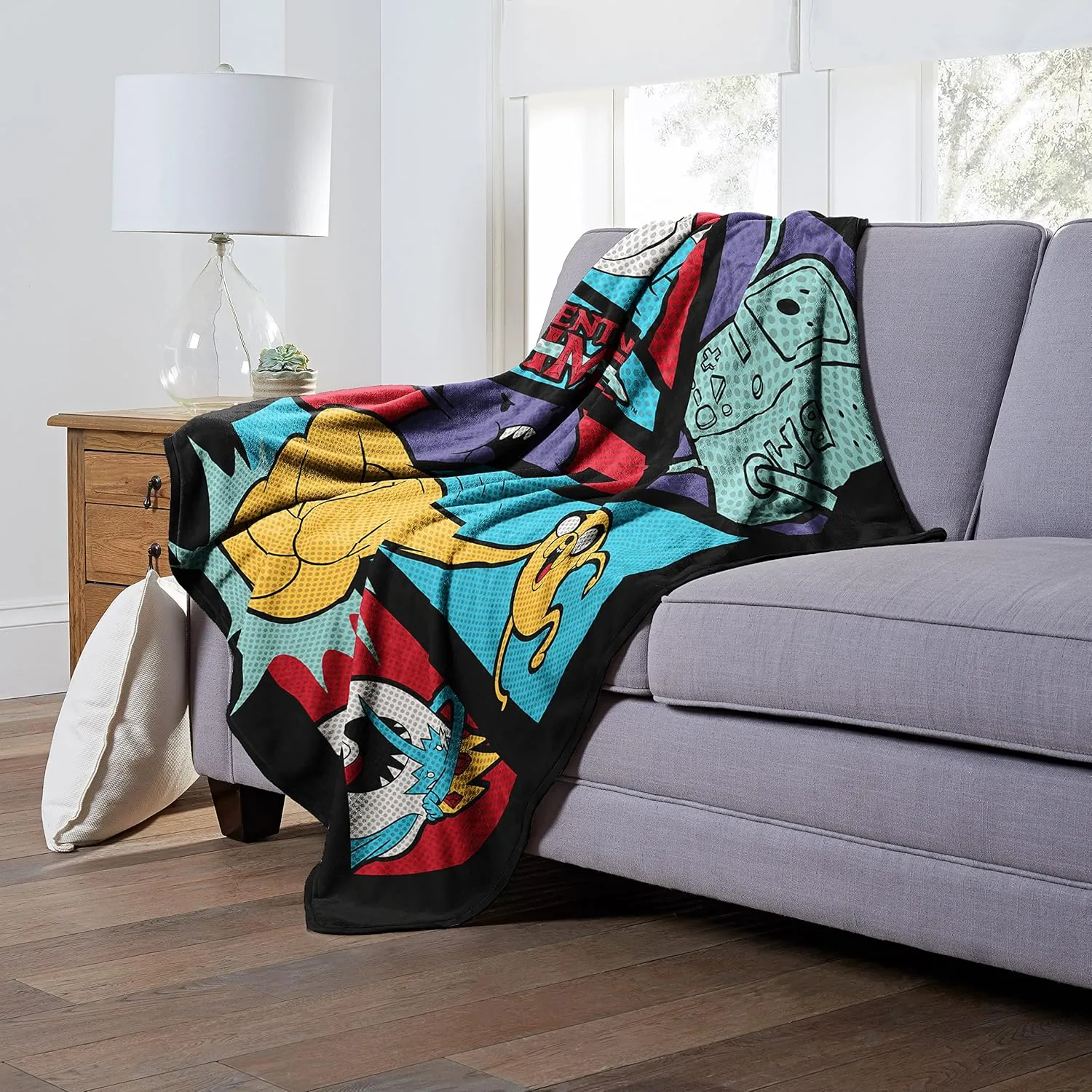 Northwest Adventure Time Silk Touch Throw Blanket, 50" x 60", Adventure Comic