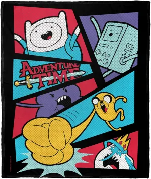 Northwest Adventure Time Silk Touch Throw Blanket, 50" x 60", Adventure Comic