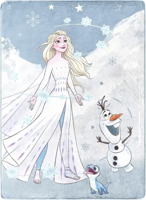 Northwest Frozen Silk Touch Throw Blanket, 46" x 60", Snow Play