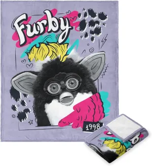 Northwest Hasbro Furby, Furby 1998, Silk Touch Throw Blanket, 40 x 50 Inches