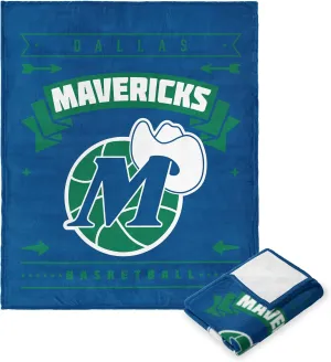 Northwest NBA Dallas Mavericks Silk Touch Throw Blanket, 50" x 60", Hardwood Classics