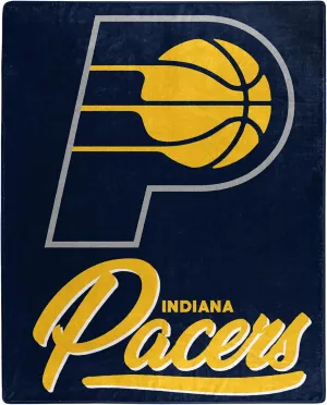 Northwest NBA Indiana Pacers Raschel Throw Blanket, 50" x 60", Signature