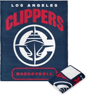 Northwest NBA Los Angeles Clippers Silk Touch Throw Blanket, 50" x 60", High Block
