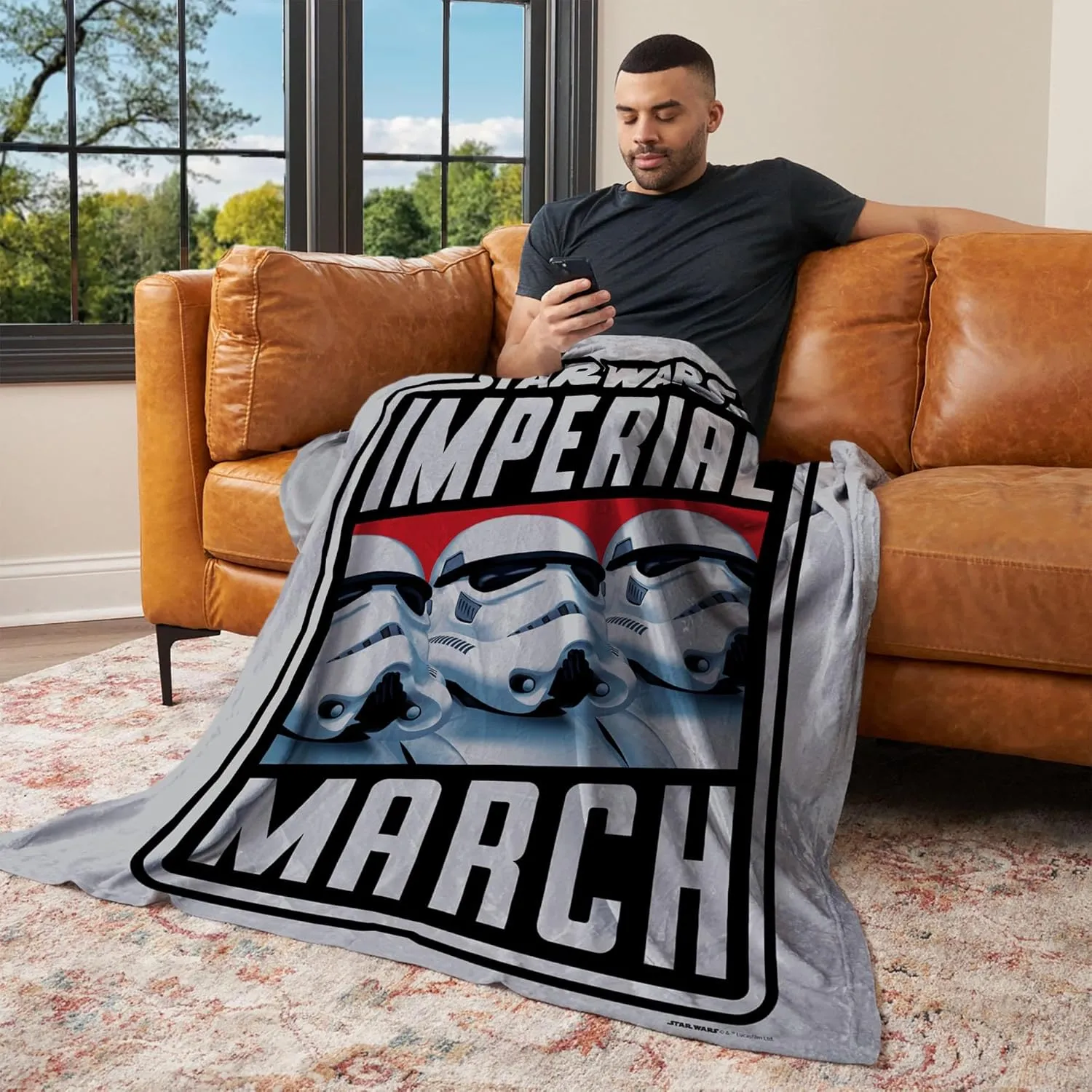 Northwest Star Wars Silk Touch Throw Blanket, 50" x 60", Imperial March