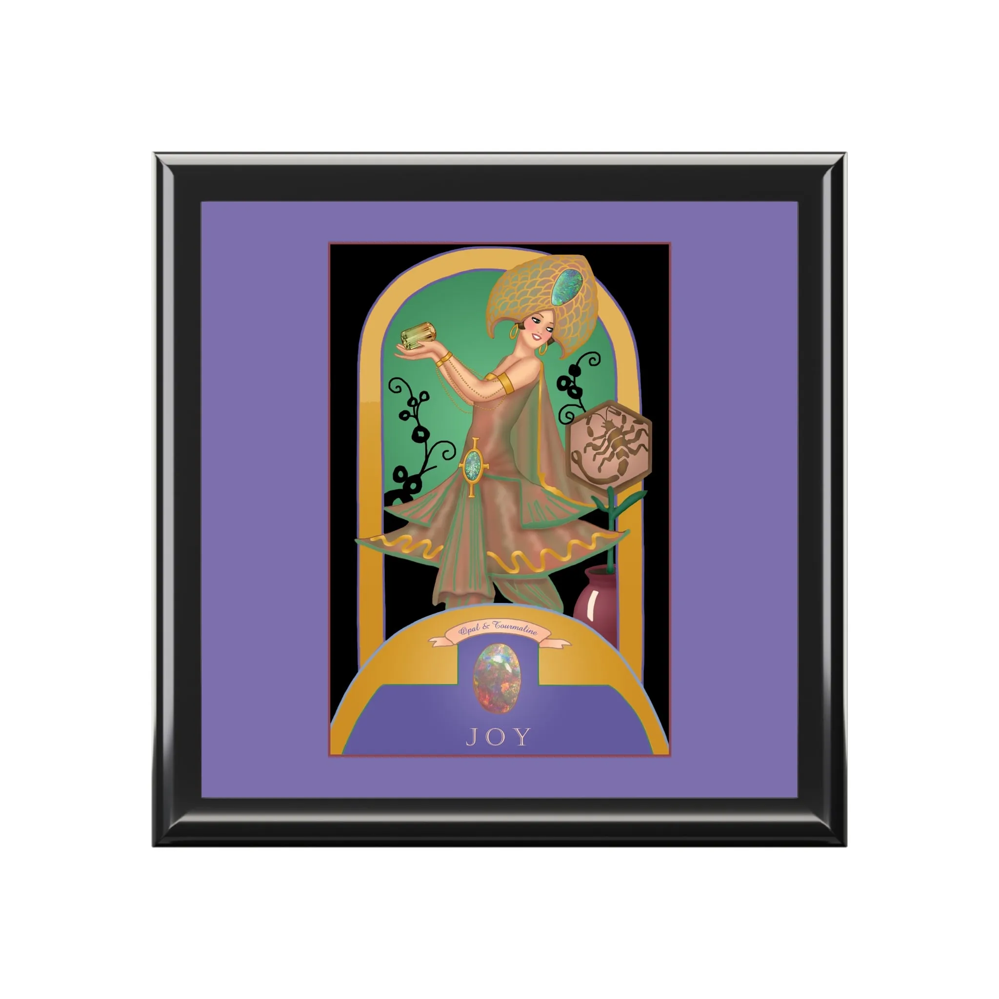 October & Opal, Tourmaline (from the Gem Series) by Sofia Chiostri Jewelry Box