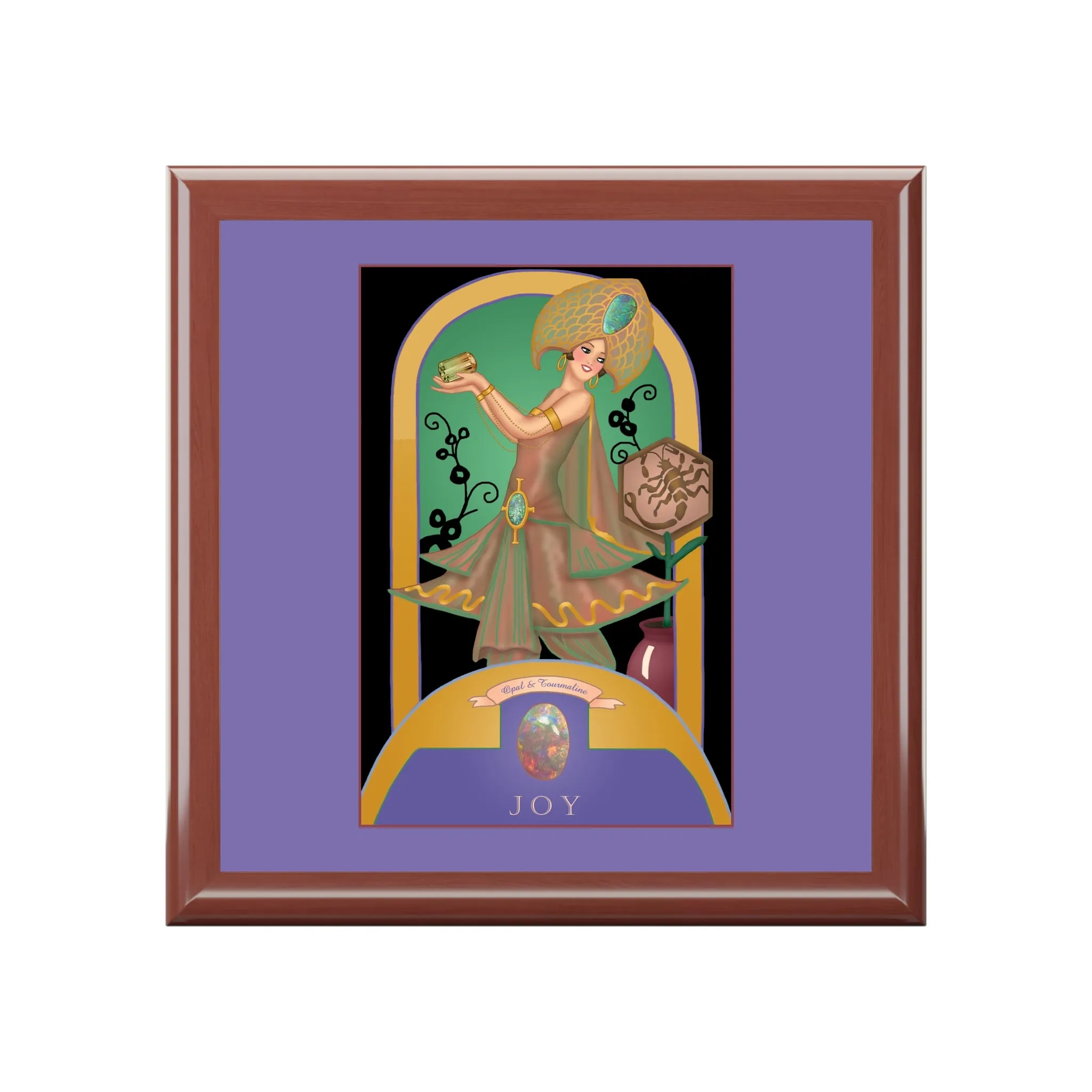 October & Opal, Tourmaline (from the Gem Series) by Sofia Chiostri Jewelry Box