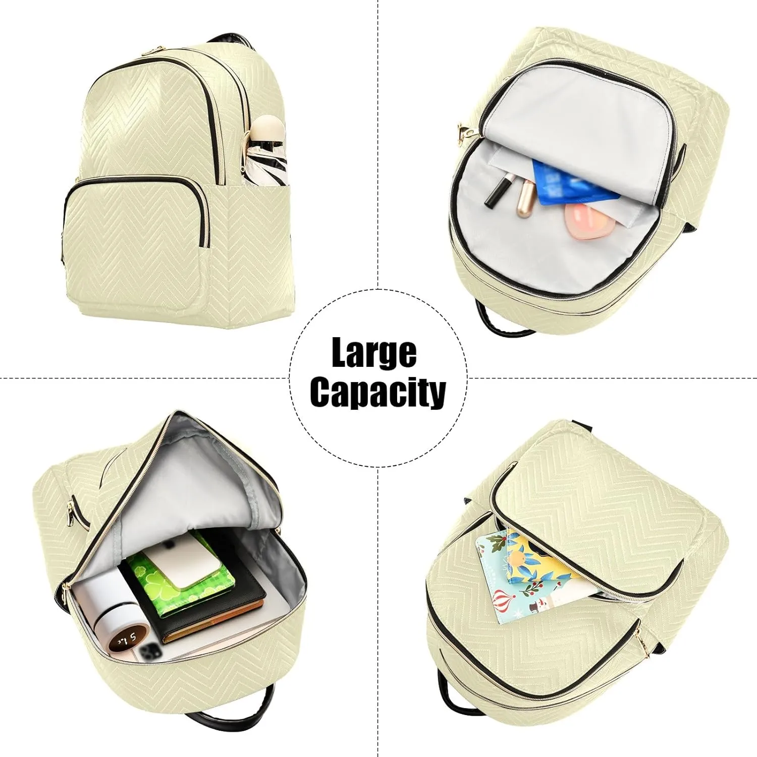 ODAWA Lemon Chiffon Back Pack Purse Anti Theft Travel Backpack Womens Small Backpack Purse