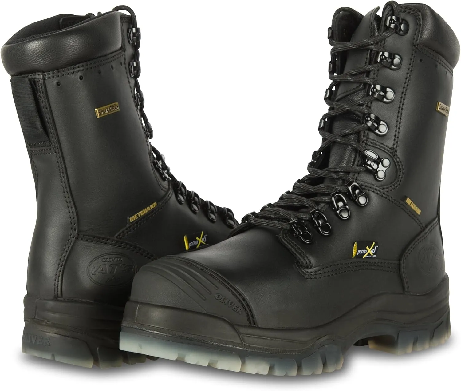 Oliver by Honeywell mens Black, 8-inch, Waterproof, Metatarsal shoe and boot toe guards, Black, 9 US
