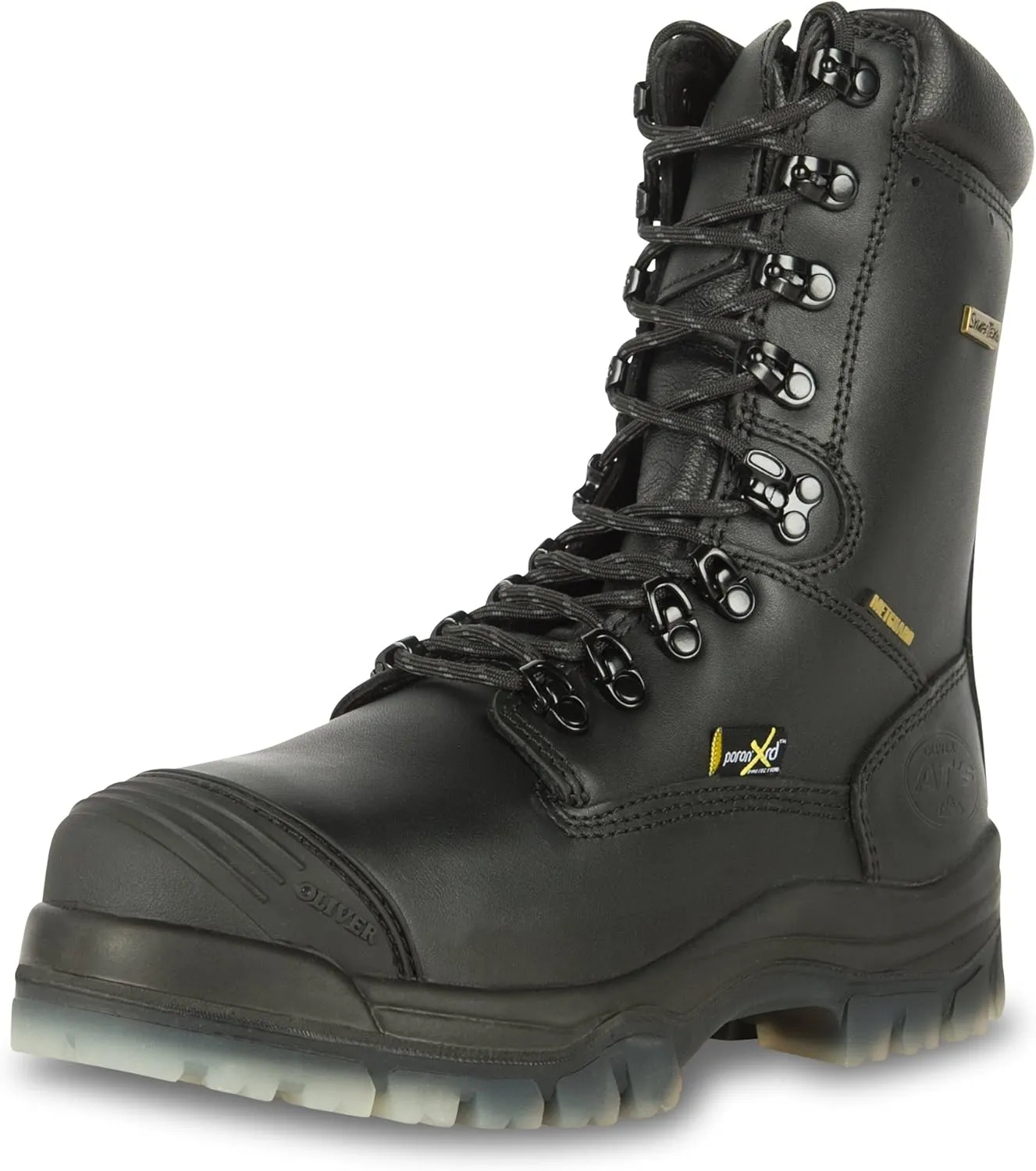 Oliver by Honeywell mens Black, 8-inch, Waterproof, Metatarsal shoe and boot toe guards, Black, 9 US