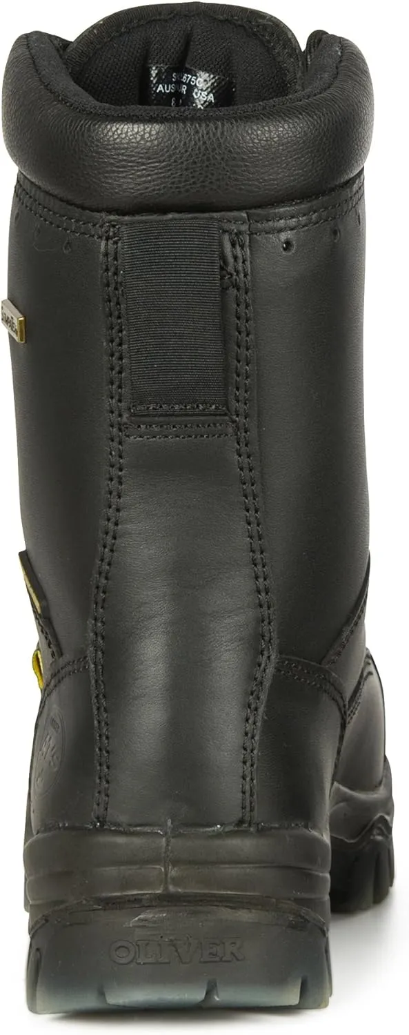 Oliver by Honeywell mens Black, 8-inch, Waterproof, Metatarsal shoe and boot toe guards, Black, 9 US