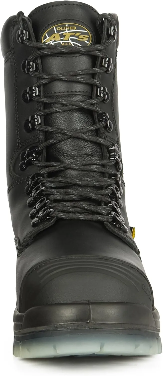 Oliver by Honeywell mens Black, 8-inch, Waterproof, Metatarsal shoe and boot toe guards, Black, 9 US