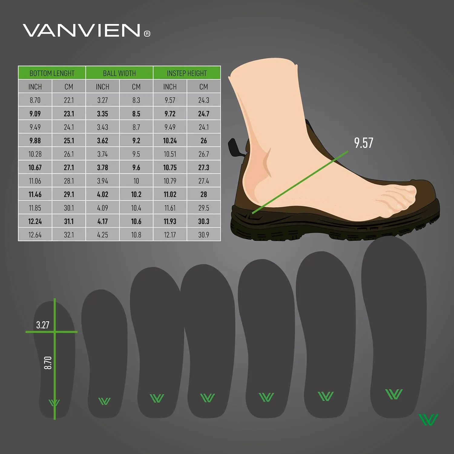OMEGA 6'7 Height Composite Safety Toe - Work Boot