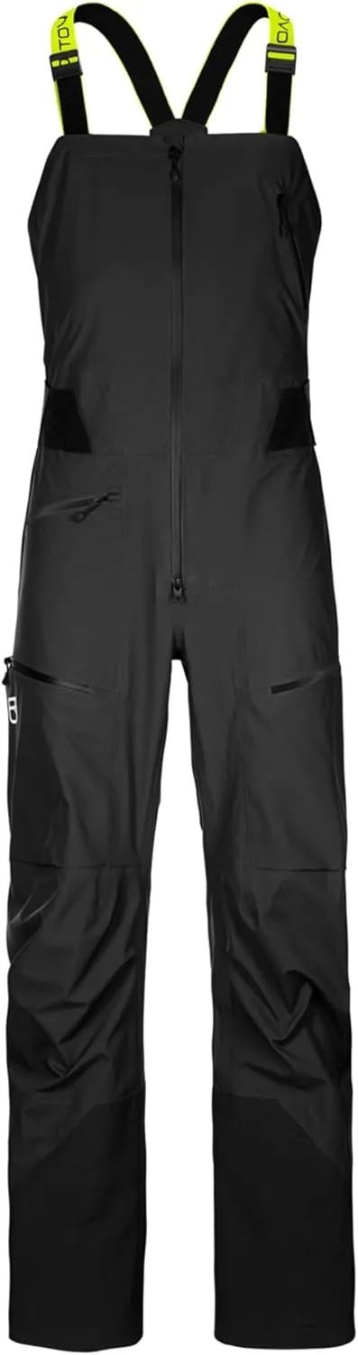 Ortovox Men’s 3L Deep Shell Bib Pants I Insulated, Waterproof Bib for Ski Touring, Freeride, Alpine & Backcountry Sports