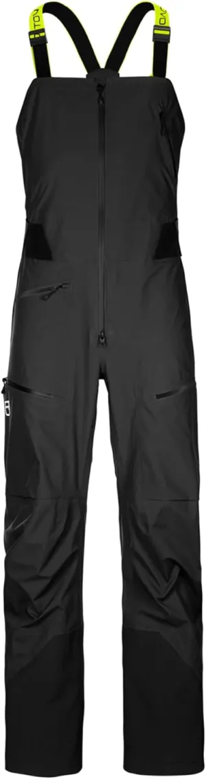 Ortovox Men’s 3L Deep Shell Bib Pants I Insulated, Waterproof Bib for Ski Touring, Freeride, Alpine & Backcountry Sports
