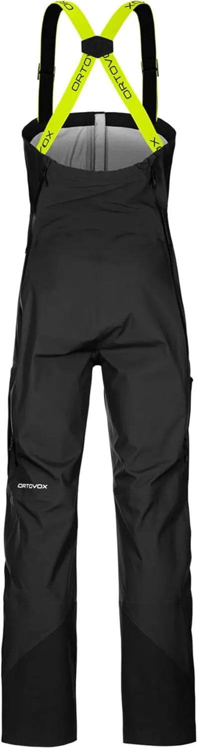 Ortovox Men’s 3L Deep Shell Bib Pants I Insulated, Waterproof Bib for Ski Touring, Freeride, Alpine & Backcountry Sports