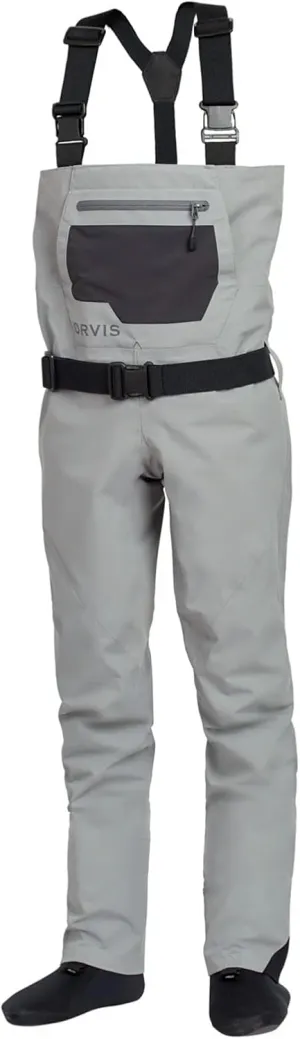 Orvis Clearwater Chest Waders for Kids - Waterproof Fly Fishing Waders with Neoprene Booties, External Storage Pocket