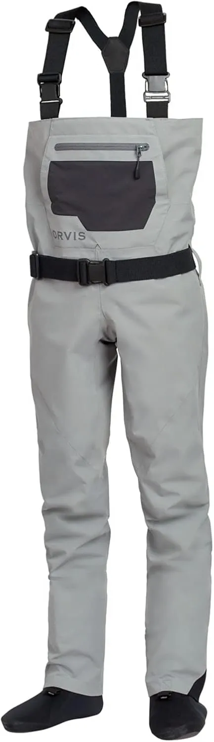 Orvis Clearwater Chest Waders for Kids - Waterproof Fly Fishing Waders with Neoprene Booties, External Storage Pocket