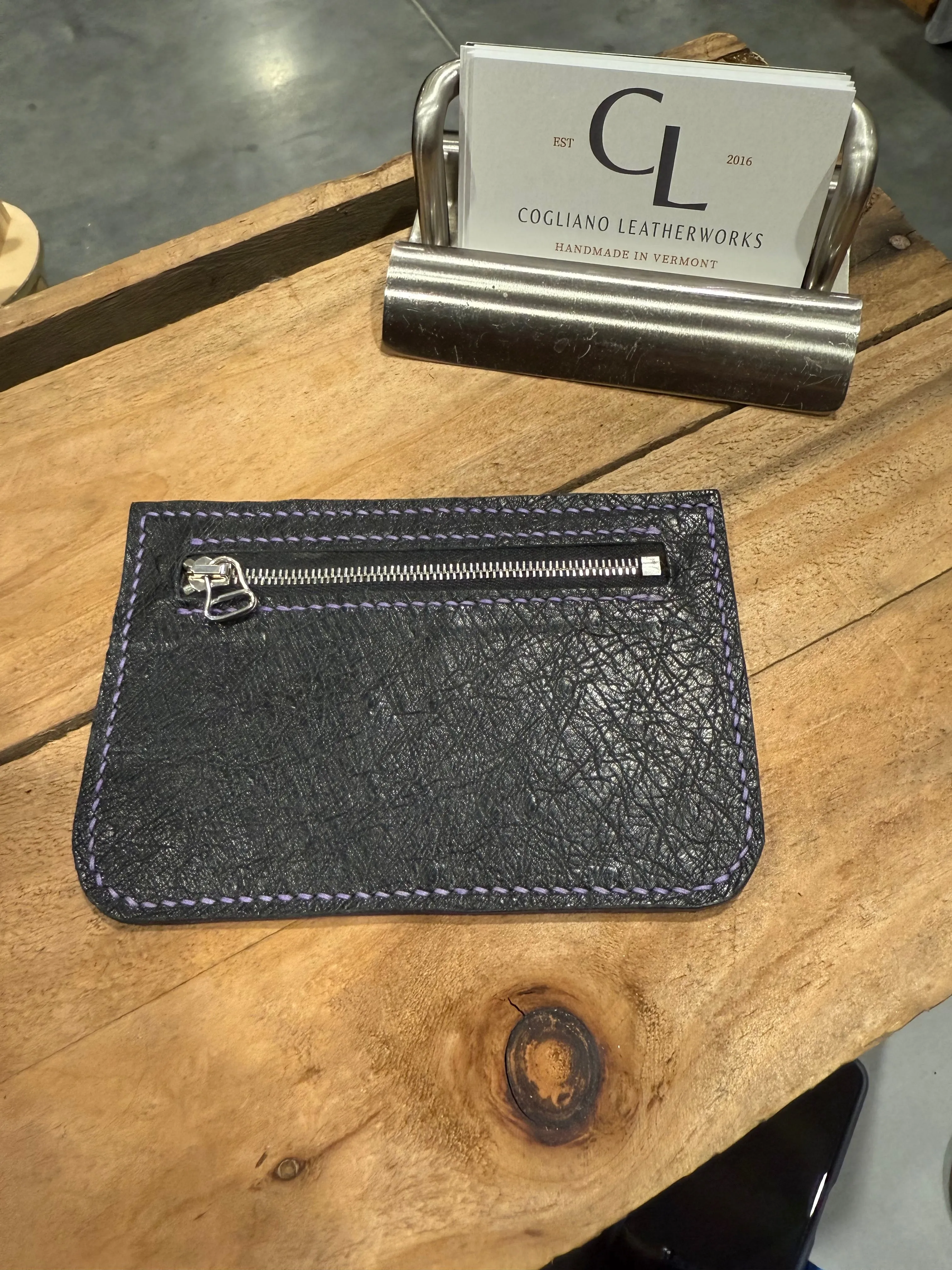 Ostrich Pouch Wallet