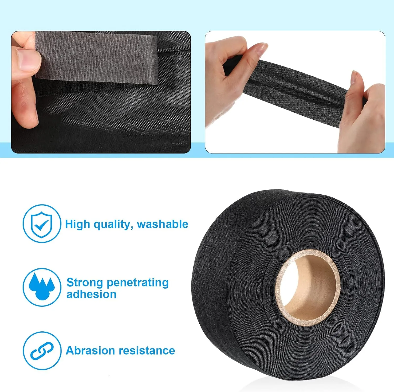Outus Wetsuit Repair Iron On Seam Sealing Tape 32.8 Ft Seam Sealing Patch Waterproof for Neoprene Wetsuit Drysuit Fishing Suits Industrial Standard Carrier Material