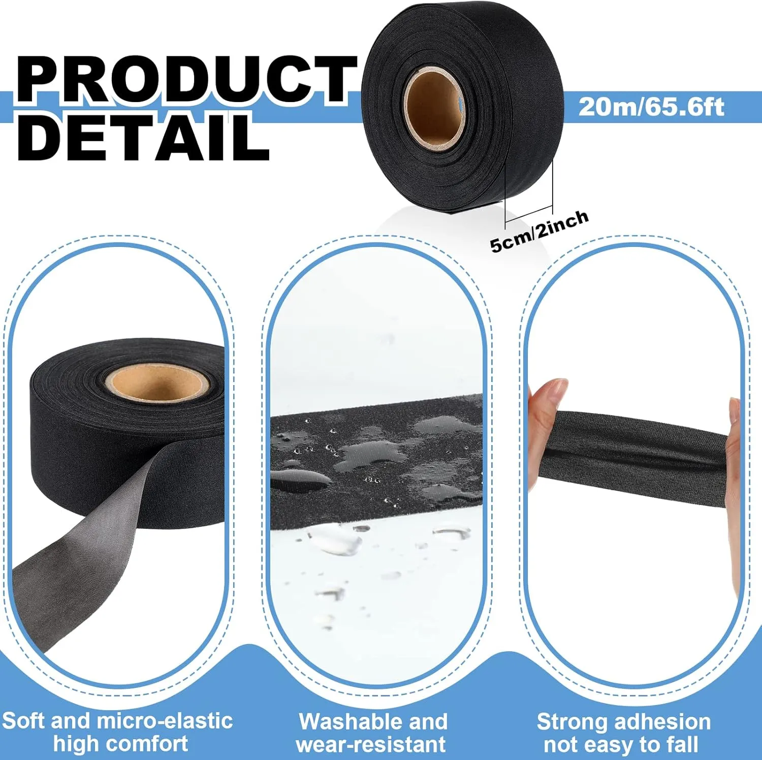 Outus Wetsuit Repair Iron On Seam Sealing Tape 32.8 Ft Seam Sealing Patch Waterproof for Neoprene Wetsuit Drysuit Fishing Suits Industrial Standard Carrier Material