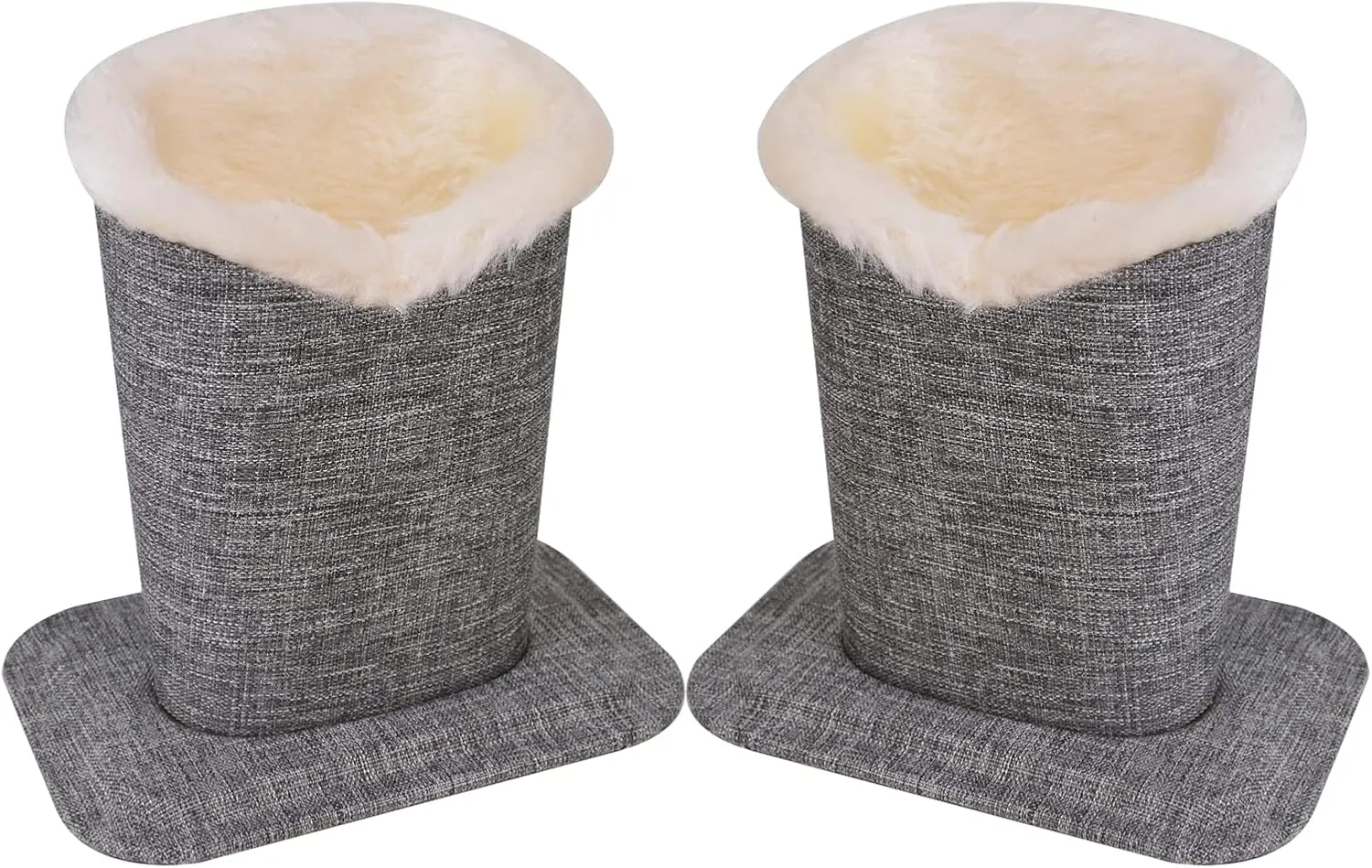 Pack of 2 Soft Plush Lined Eyeglasses Holder Stand Protective Glasses Holder Stand