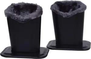 Pack of 2 Soft Plush Lined Eyeglasses Holder Stand Protective Glasses Holder Stand