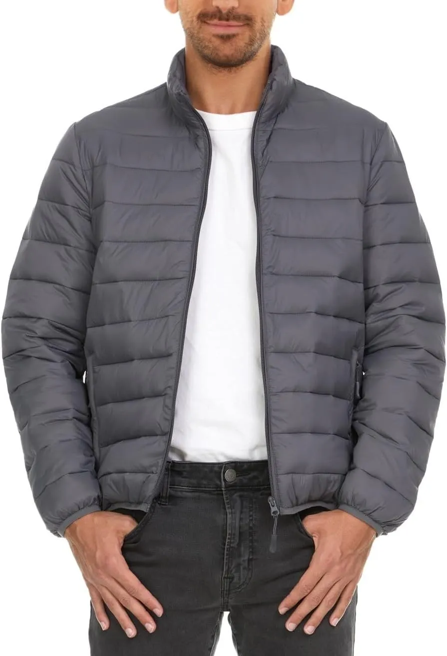 Packable Puffer Jacket Men, Warm Lightweight Winter Jackets for Men