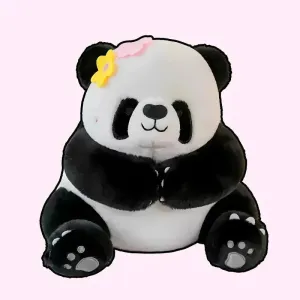 Panda Bloom Fluffy Blossom Plush