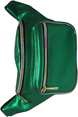 PartyKindom Shiny Holographic Bum Bag Fashion Waist Pack Waterproof Bulk Storage for Travel