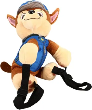 Paw Patrol Chase 14 Inch Plush toy Character Backpack with small Zipper for kids