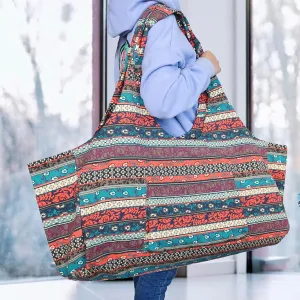 PerGar Yoga Mat Bag, Yoga Gym Bags for Women, Carryall Canvas Tote, Yoga Mat Tote Sling Carrier with Pockets, Multi Functional Yoga Storage Bag for Travel Office Beach Workout