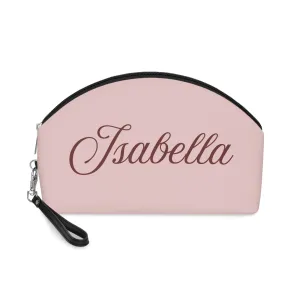 Personalized Bridesmaid Makeup Bag, Custom Name and Color Bridesmaid Bag