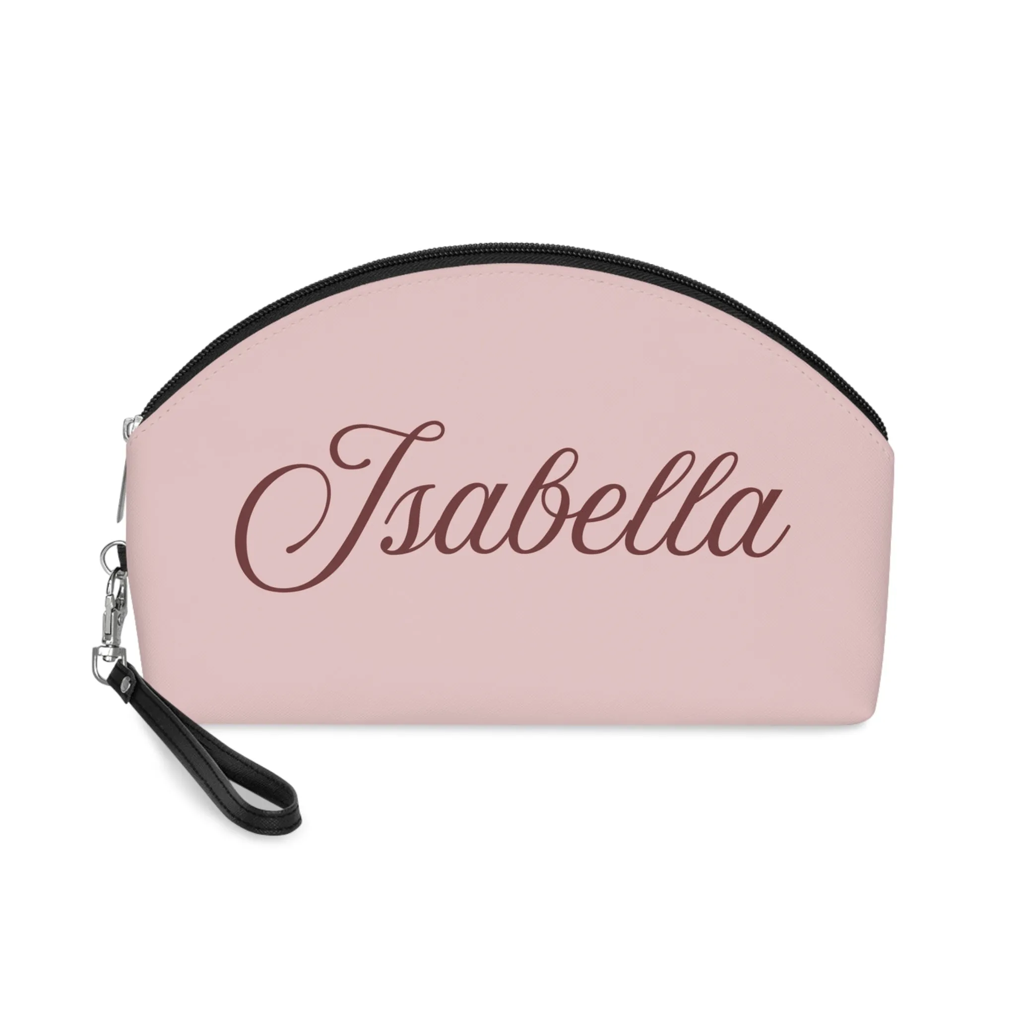 Personalized Bridesmaid Makeup Bag, Custom Name and Color Bridesmaid Bag