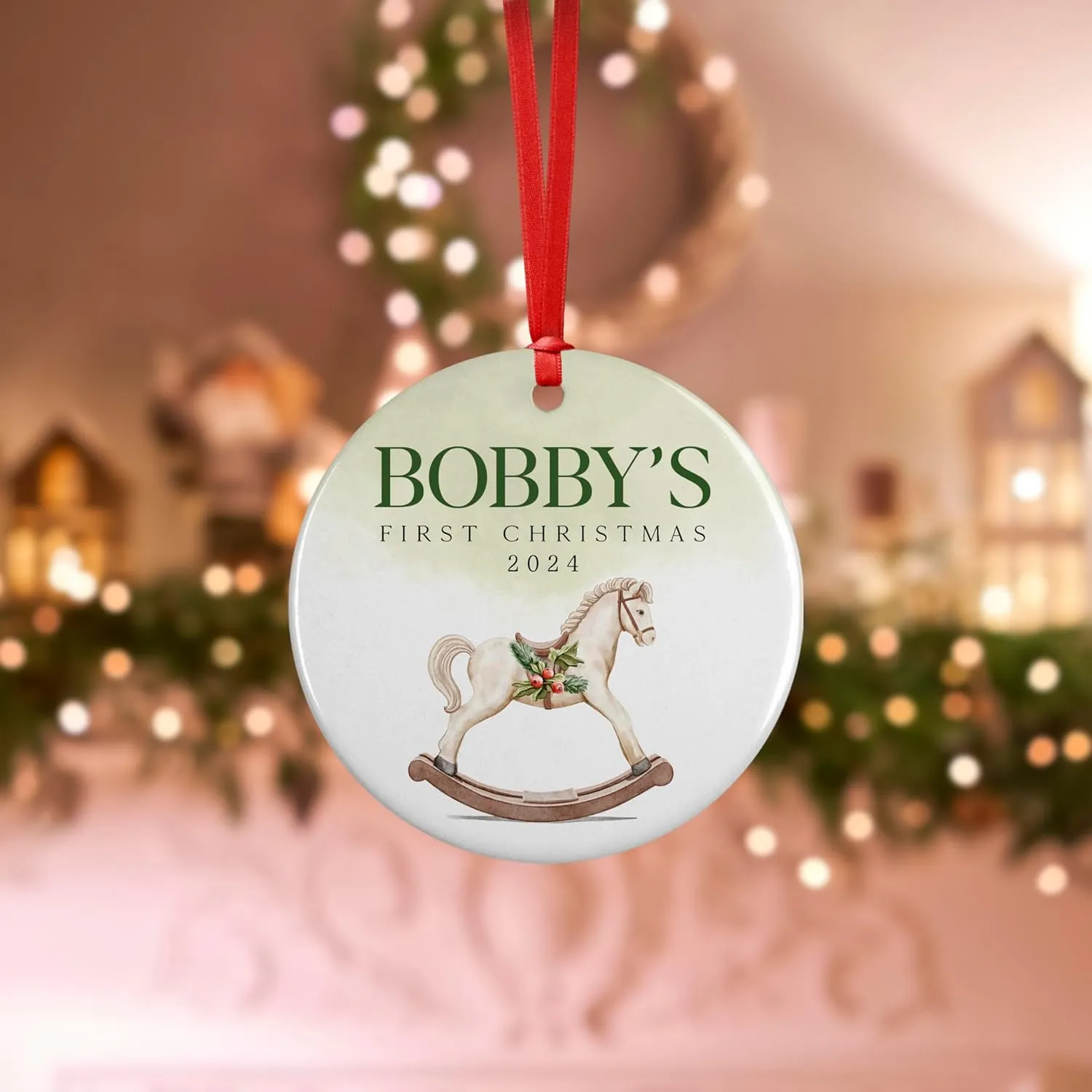 Personalized Christmas Santa Sacks with Kid Name, Custom Large Christmas Canvas Gift Bag with Matching Kid Ornament to add, Customize Family Christmas Bag for Holiday Presents, D2